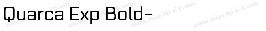 Quarca Exp Bold字体转换